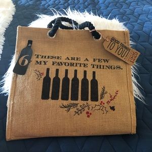 Wine, etc. gift bag for Christmas